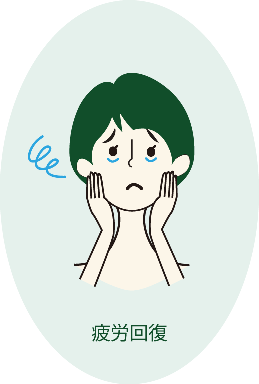 サンクロン 疲労回復 効能効果 イラスト